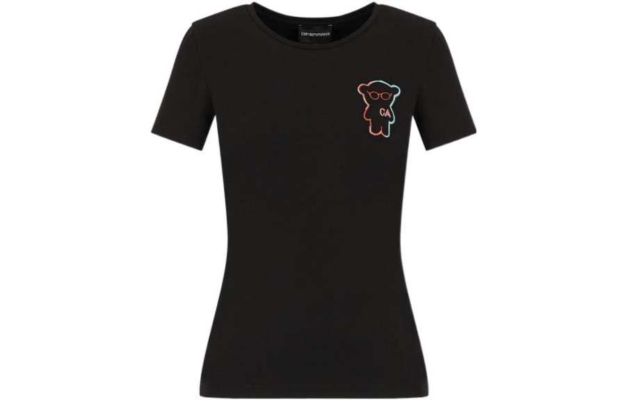 EMPORIO ARMANI SS22 T Shirt Women's Black