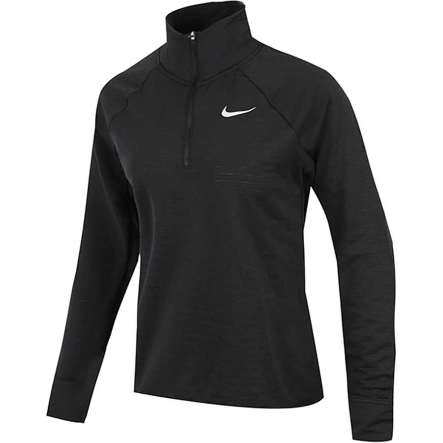 Nike Nike Logo Print Retro Sports Quick Dry Running Casual Fleece Lined Thermal Half Zip Stand Collar Long Sleeved