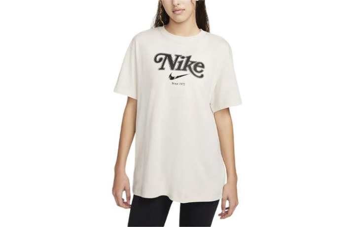 Nike Nike Drop Shoulder Sleeve T Shirt Women's Apricot