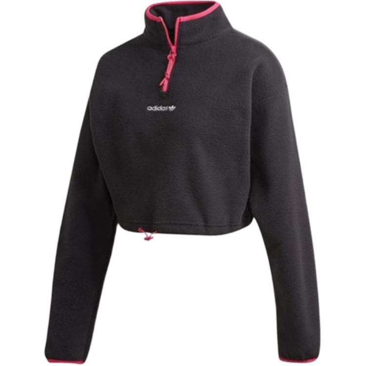 Adidas Originals x BLANC Crop Top Women's Black Red