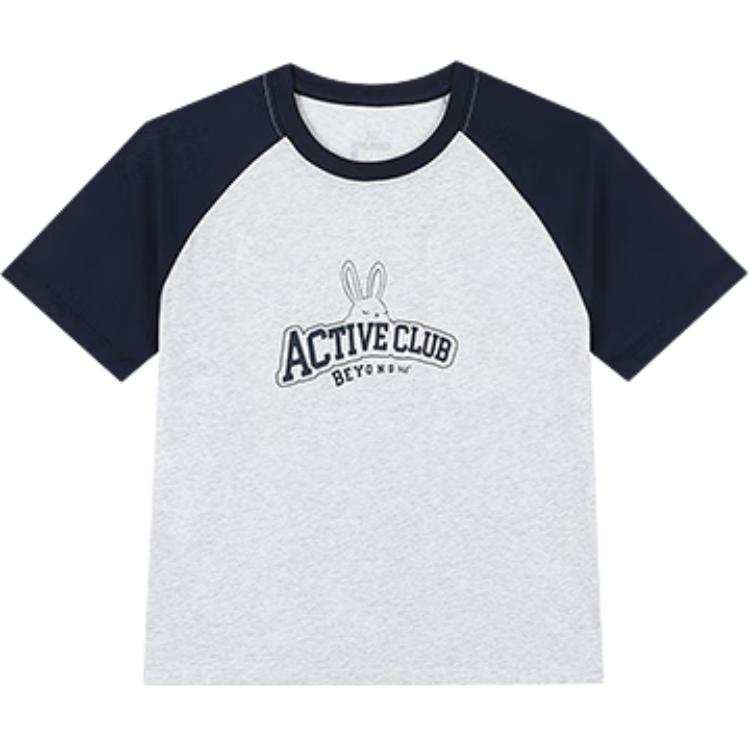 361° T Shirt Women's Primary Flower Gray/Iris Blue