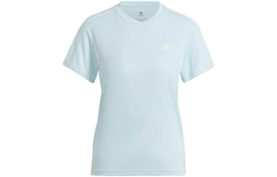 Adidas Adidas Set in Sleeve T Shirt Women's Light Blue
