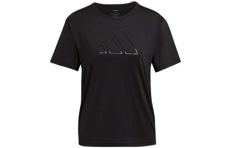 Adidas Adidas T Shirts Women's Black Crew Neck Moderate Straight Fit