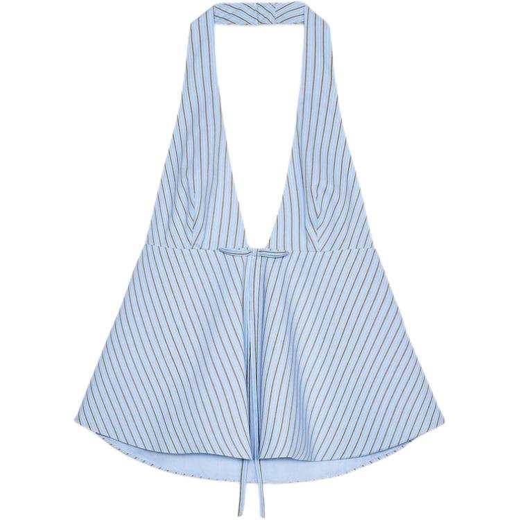 ZARA Tank Top Women's Blue/White