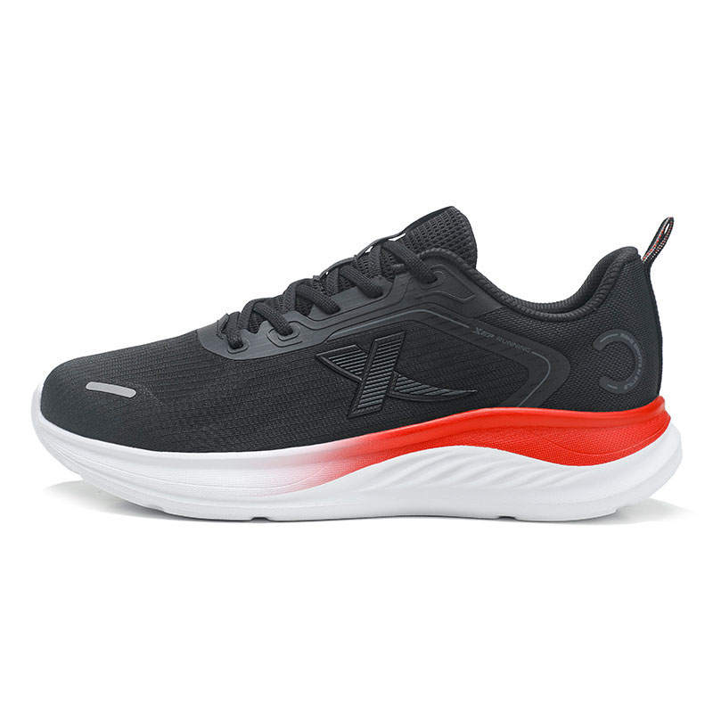 XTEP Cushioning Slip Resistant Cushioning Slip Resistant Low top Casual Running Shoes Men's Charcoal Gray