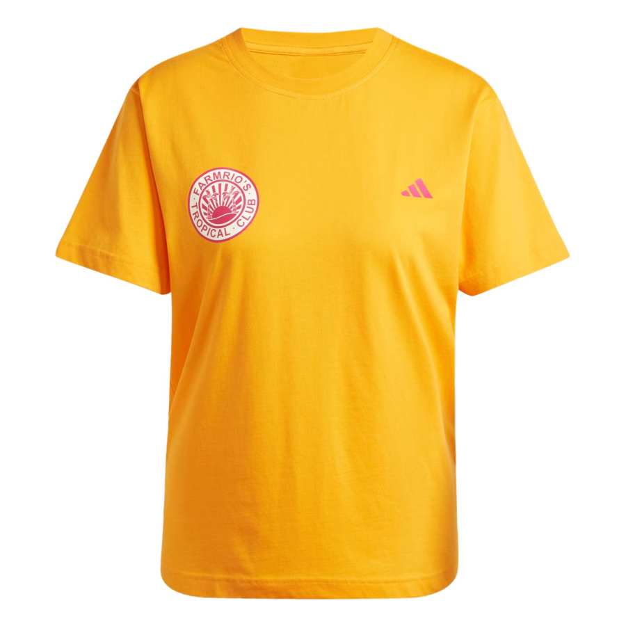 Adidas Adidas Women's Farm Graphic T Shirt Bright Orange