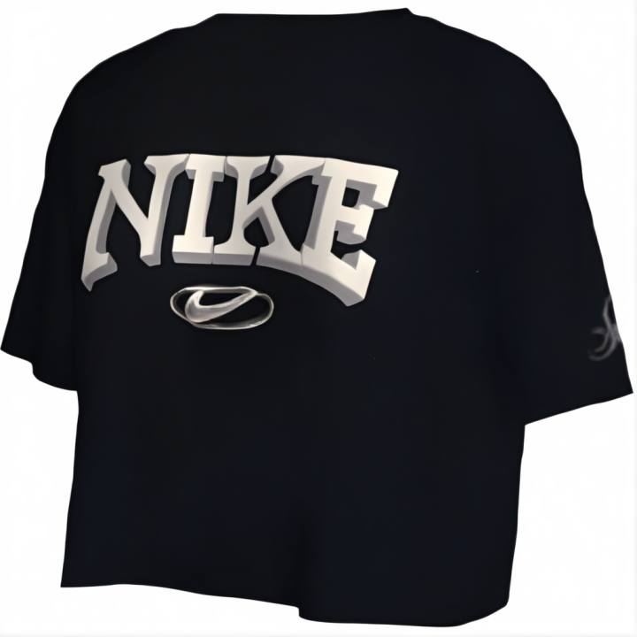 Nike Nike T Shirts Women's Black Crew Neck Moderate