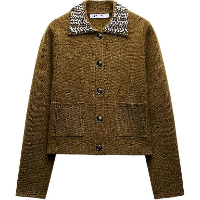 ZARA Sweater Women's Dark Khaki