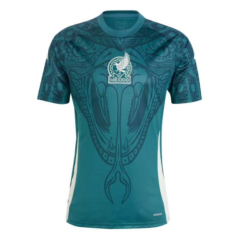 Adidas Adidas Mexico National Team MEXICO PRE MATCH JERSEY Soccer Jersey Men's Mysterious Green