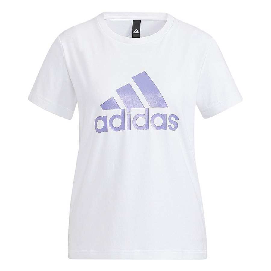 Adidas Adidas T Shirts Women's White Crew Neck Moderate Straight Fit