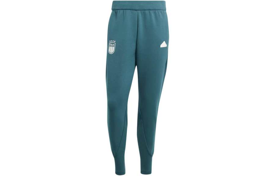 Adidas Adidas ITALY TRAVEL TRACKSUIT BOTTOMS Soccer Bottom Men's Dark Green