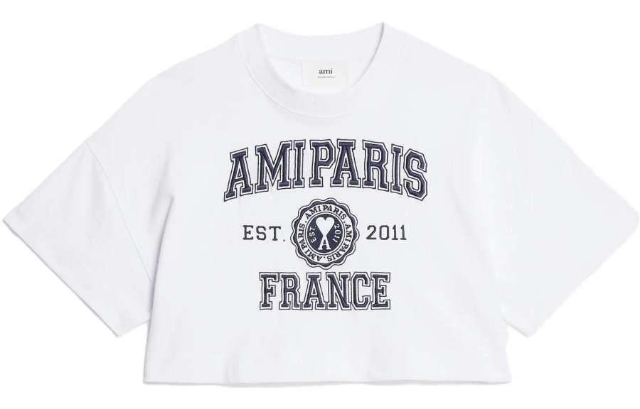 AMIPARIS Ami France Logo T Shirt 'White'