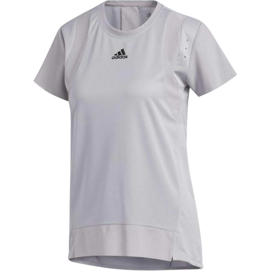 Adidas Adidas T Shirts Women's Gray Crew Neck Moderate Straight Fit