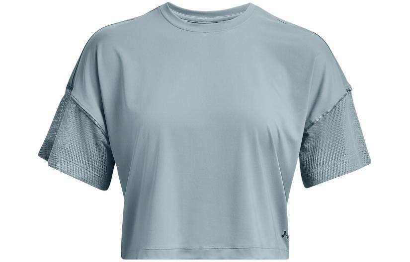 Under Armour Crop Tops Women's Gray Crew Neck Thin