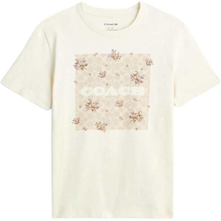 COACH COACH Regular T Shirt Women's Cream