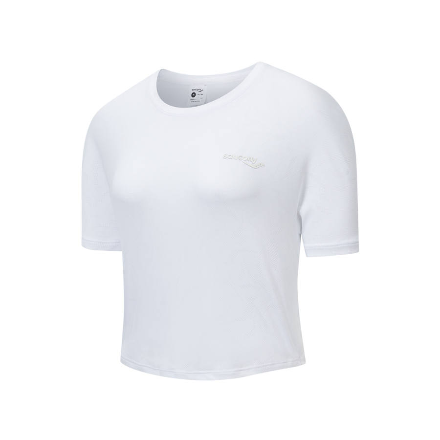Saucony T Shirt Women's Pearl White