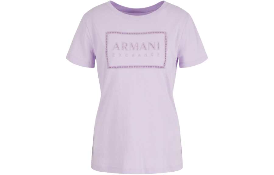 ARMANI EXCHANGE Cut out Logo Cotton T shirt