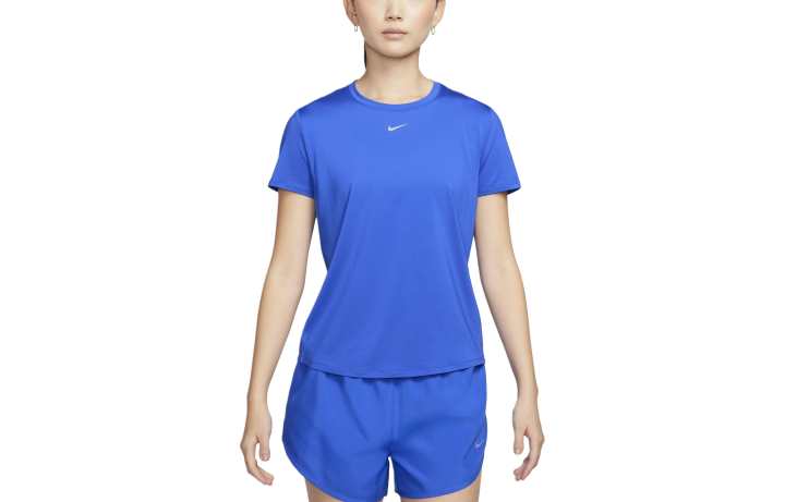 Nike Nike T Shirts Women's Dark Blue Crew Neck Moderate Straight Fit