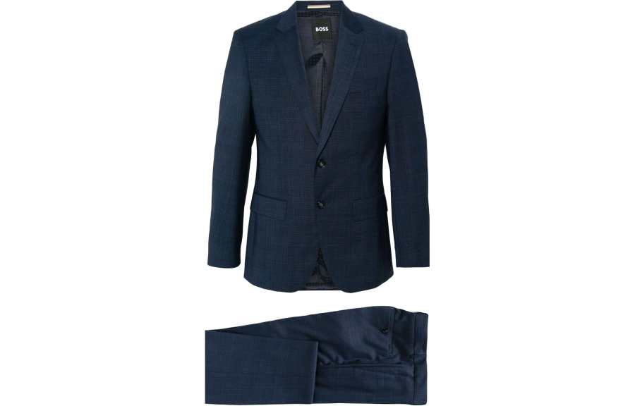 HUGO BOSS Business Suit Men's Blue