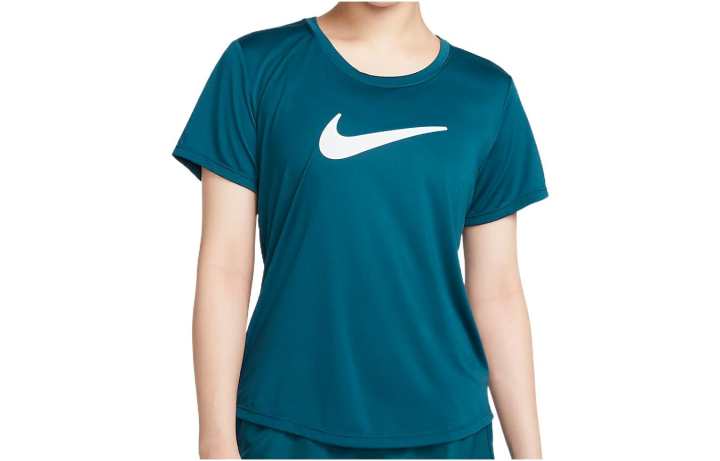 Nike Nike T Shirts Women's Blue Crew Neck Moderate Straight Fit