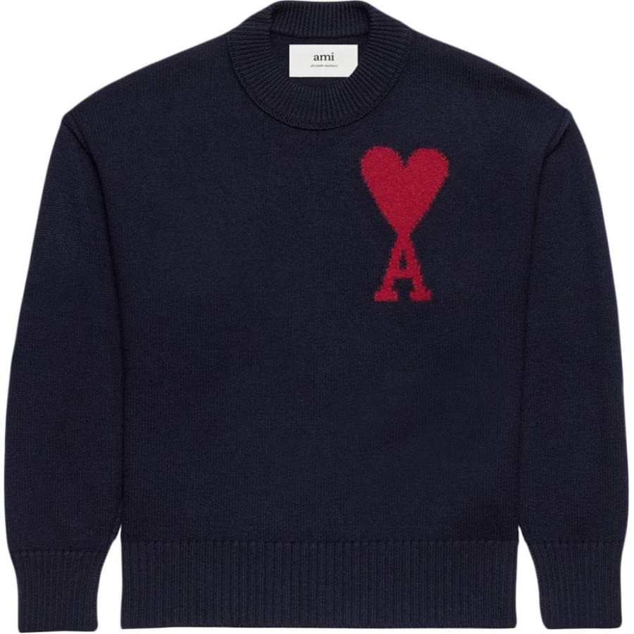 AMIPARIS Paris Ami De Coeur Intarsia Knit Jumper