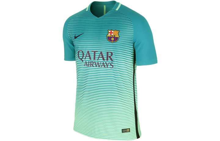 Nike Nike Barcelona Soccer Jersey Player Edition Men's Light Green