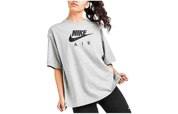 Nike Nike Drop Shoulder Sleeve T Shirt Women's Gray