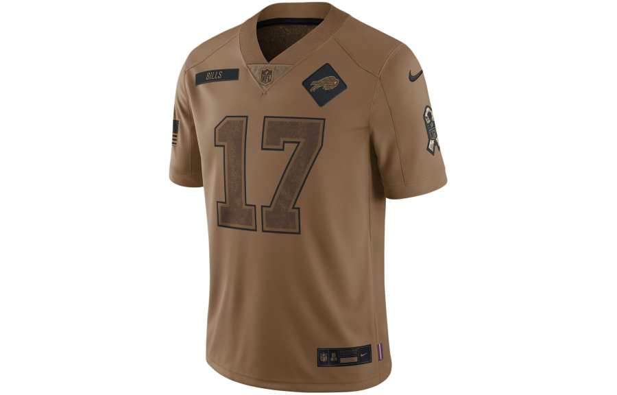 Nike Nike Dri FIT NFL Limited Jersey Rugby Jersey Josh Allen Buffalo Bills Men's Brown