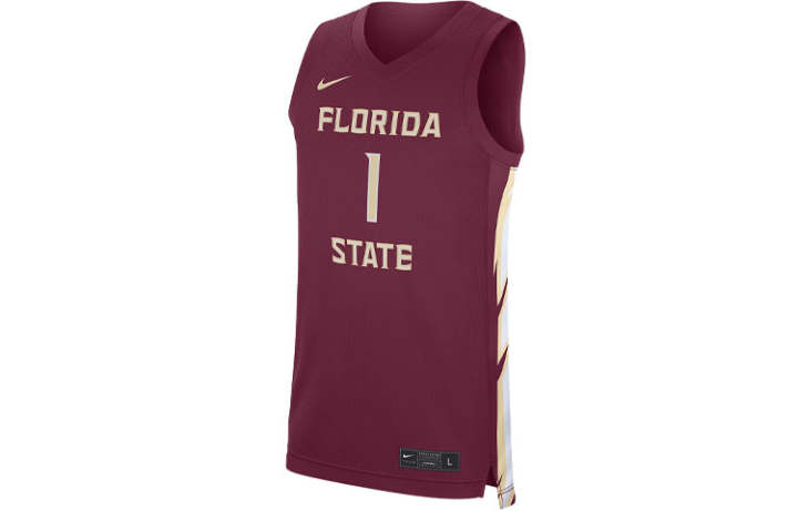 Nike Nike Florida State 2023/24 Road Basketball Jersey Florida Size 1 Men's Red