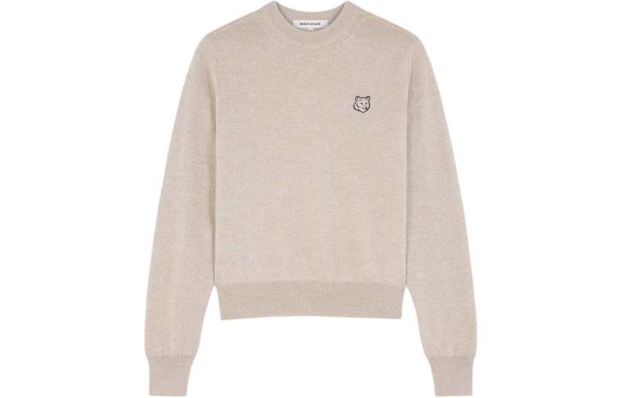 Maison Kitsune Maison Kitsune Fox Head Patch Knitted Jumper
