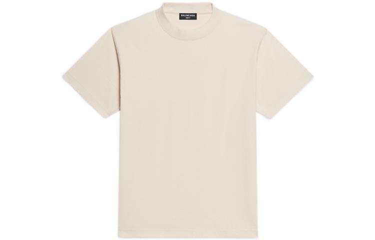 Balenciaga Regular T Shirt Women's Apricot Slim Fit