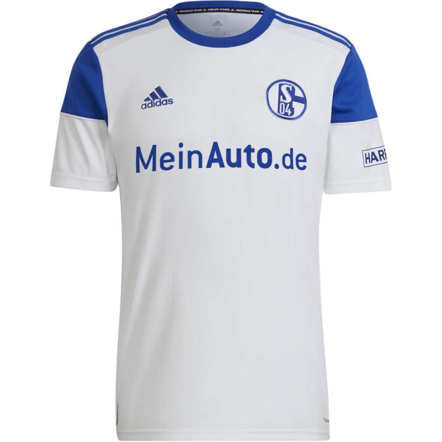 Adidas Adidas Schalke 04 FC SCHALKE 04 AWAY Soccer Jersey Player Edition Men's White