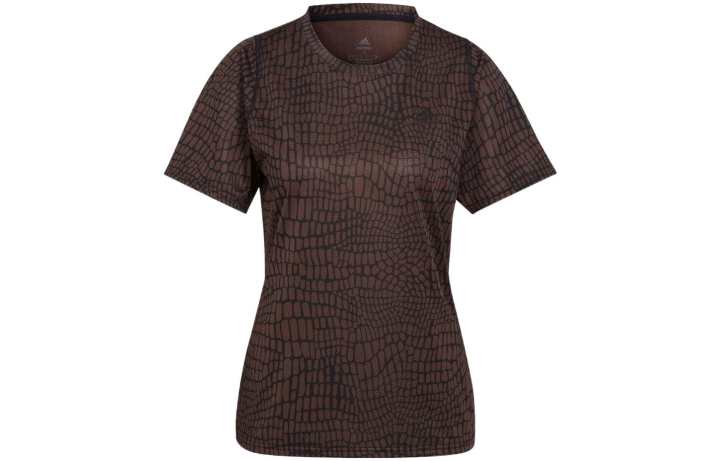 Adidas Adidas T Shirts Women's Coffee Crew Neck Moderate Straight Fit