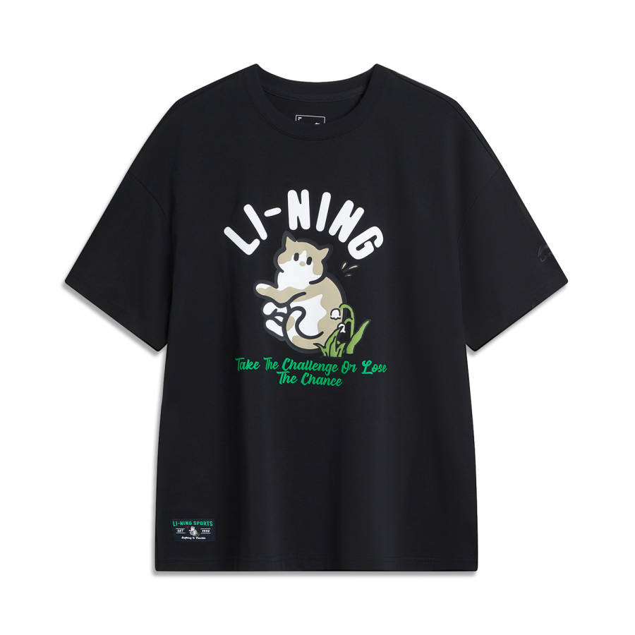 Li-Ning Li Ning Drop Shoulder Sleeve T Shirt Women's Black