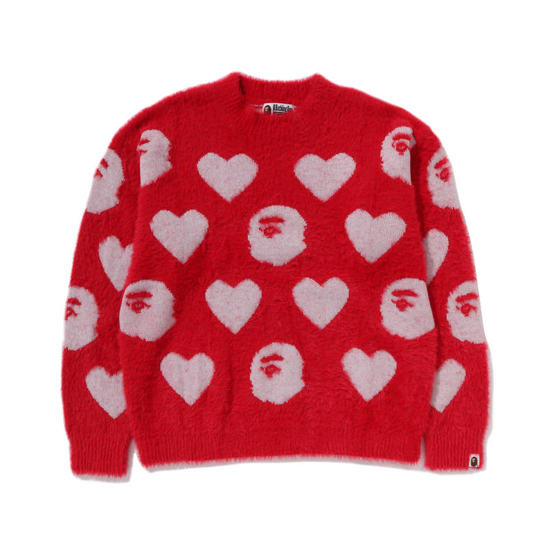 A BATHING APE A Bathing Ape I Love Bape monogram sweater