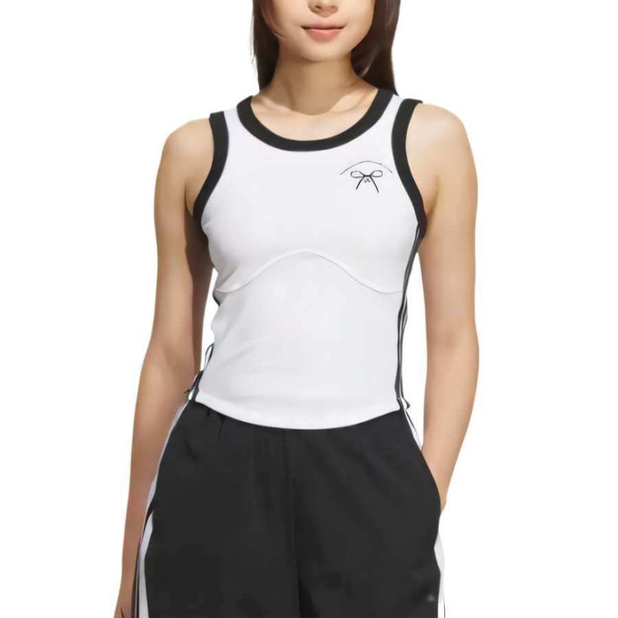 Adidas Adidas Tank Tops Women's White Crew Neck Moderate Other
