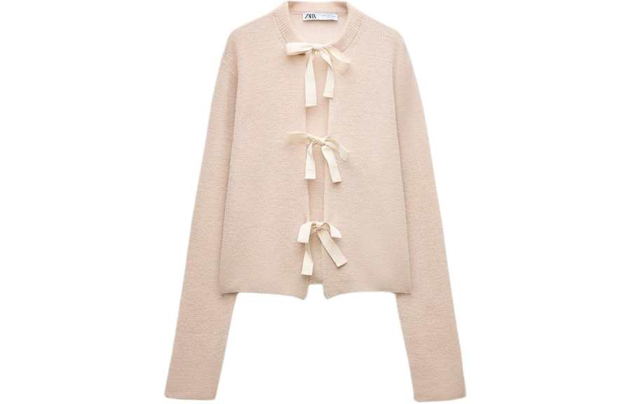 ZARA Sweater Women's Earth Gray Pink