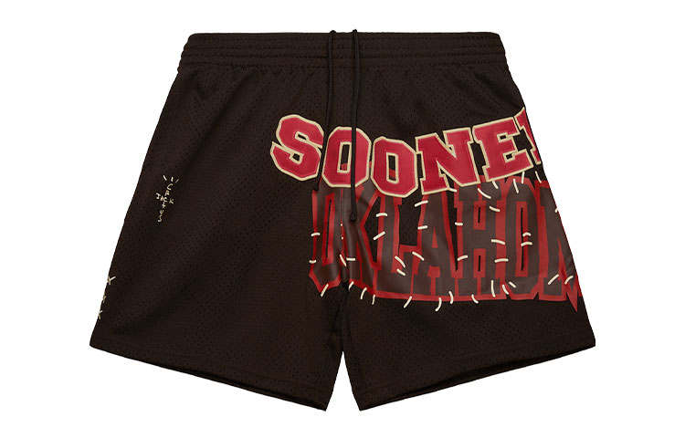 Travis Scott x Mitchell & Ness Sports Shorts Unisex Brown