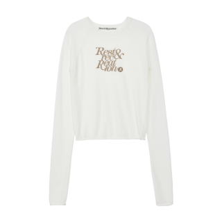 Rest&Recreation RAGLAN LONG SLEEVE KNIT Sweater Women's Ivory/Ivory