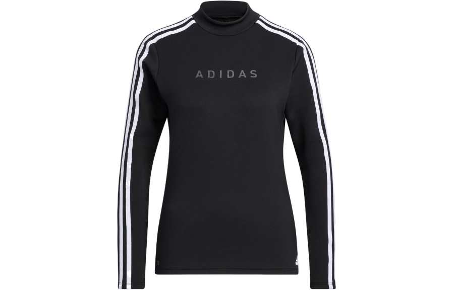 Adidas Adidas T Shirts Women's Black Stand Collar Moderate