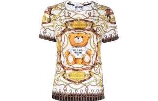 MOSCHINO T Shirts Women's Multicolor Crew Neck Straight Fit