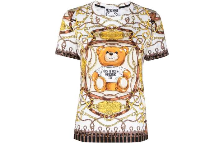 MOSCHINO MOSCHINO T Shirts Women's Multicolor Crew Neck Straight Fit