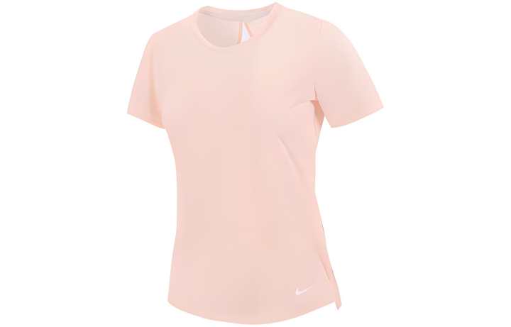 Nike Nike T Shirts Women's Pink Crew Neck Moderate Straight Fit