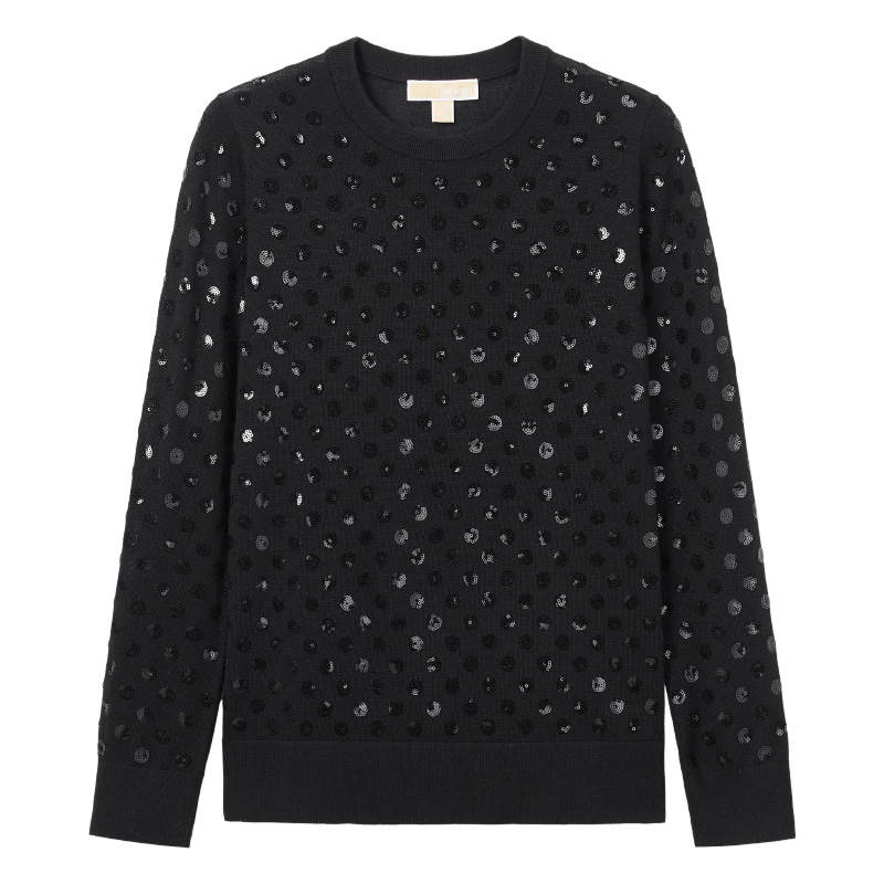 MICHAEL KORS Sequined Dot Wool Sweater
