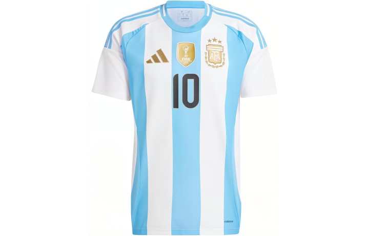 Adidas Adidas Argentina National Team Afa H Messi D Soccer Jersey Men's Blue White