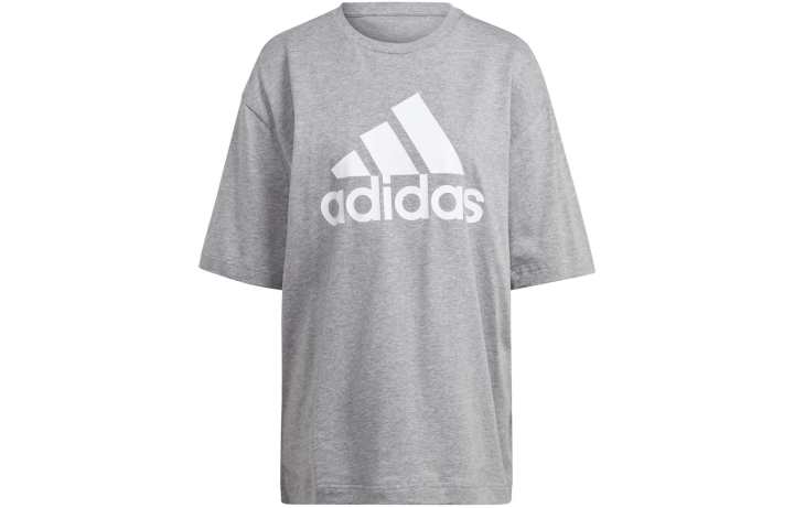 Adidas Adidas Drop Shoulder Sleeve T Shirt Women's Gray