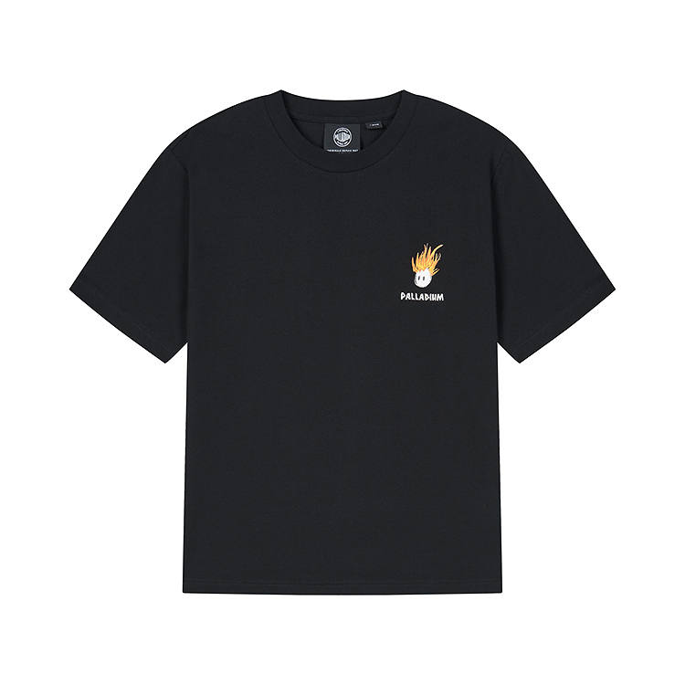 Palladium Drop Shoulder Sleeve T Shirt Women's Lead Black