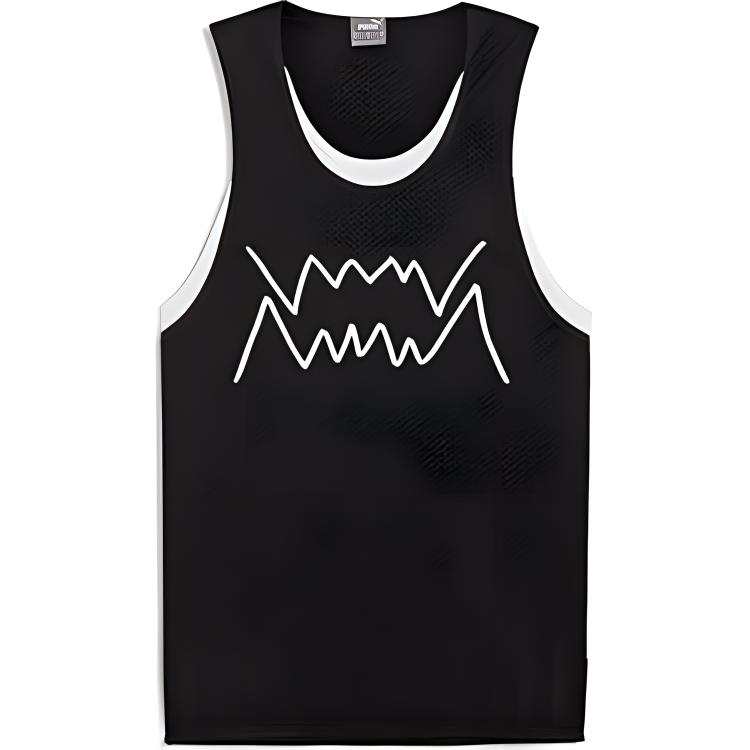 PUMA Graphics Shape Of Flora FW24 Basketball Jersey Men's Black