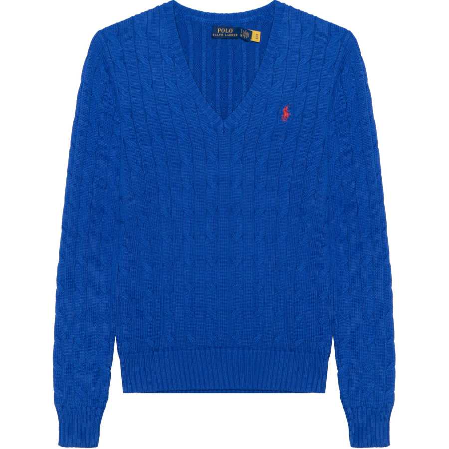 Polo Ralph Lauren Kimberly Cable Knitted V Neck Jumper
