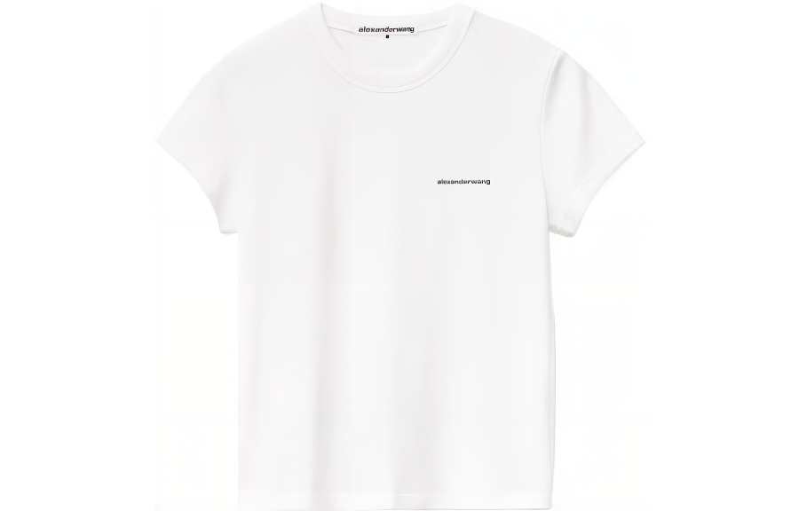 Alexander Wang Alexander Wang Shrunken Logo T shirt